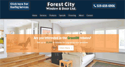 Desktop Screenshot of forestcitywindows.ca